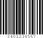 2401234567 Barcode